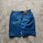 Ralph Lauren Lauren  Blue Casual Straight Mid-Length Denim Skirt SIZE 10P Photo 2