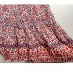 Veronica Beard Paisley Midi Abilene Boho Summer Dress Flowy Watermelon Blue S Photo 7