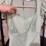 All in Favor  Mint Mini Dress with puffy sleeves size medium Photo 2
