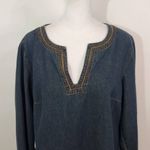 Denim Shirt Size 12 Vintage Jean Shirt Newport News Denim Top Photo 2