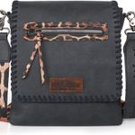 Montana West New With Tags & Dustbag Wrangler By Conceal Carry Crossbody Handbag Leopard Print Guitar Strapstrap Photo 0
