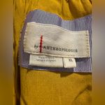 Anthropologie By  Gold Mustard Yellow & Blue Robin Floral Tiered Dress Size XL Photo 4