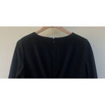 Lafayette 148 Black Virgin Wool Midi Dress M Elegant Career Quiet Luxury Capsule Size M Photo 4