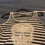 Hot Topic Striped Tank with Intricate Skull Design Photo 7