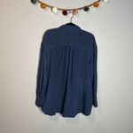 Free People  All About the Feels Navy Gauze top Photo 6