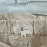 Lou & grey  Tan Cotton Elastic Drawstring Waist Pocket Cropped Pants Size Large Photo 4