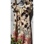 Denim 24 7 Tunic Top Shirt Blouse 20W 20 Floral Roll Tab Pintuck Boho Western Red Photo 15