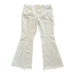 Anthropologie  Paige Laurel Canyon High Rise Flare Jean Crisp White Size 22W NEW Photo 1
