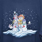 American Vintage Vintage Christmas Snowman Sweatshirt Morning Sun Style Photo 2