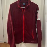 Eddie Bauer  Fleece Burgundy Fleece Jacket Photo 0
