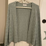 LC Lauren Conrad  Light Green Open-Front Cardigan Photo 0