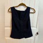 J.Crew  Navy Peplum Tank Top Photo 3