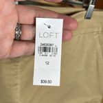 Loft NWT  Womens Riviera Short Khaki Tan Cotton Blend Chino 6" Size 12 Photo 6