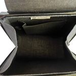Vintage Black Patent Vinyl Grosgrain Bow Box Purse Photo 3