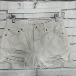 American Eagle Y2K  90s Boyfriend Denim Shorts Distressed White Women’s 6 Summer Photo 4