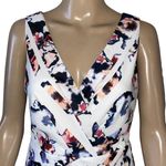 White House | Black Market Floral Stripe Wrap Dress Photo 3