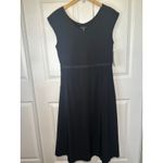 Athleta NWT  Ryder Dress XL Black Sleeveless Breathable Midi‎ Length Pockets Photo 2