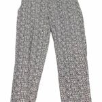 Love Scarlett Woven Grey Scratch‎ Print Cropped Skinny Leg Pants Grey White 10 Gray Photo 0