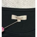 Madewell  Shift Long Sleeve Mini Black T Shirt Dress Size Small Western Indie Photo 9