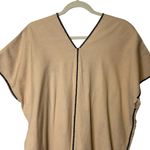 Kukul Boutik Merida Mexico Tan Kaftan Black Embroidery Artisan Artsy Aztec O/S Size undefined Photo 9