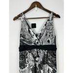 Soma Intimates Maxi Dress Womens Large Black White Paisley Boho Lounge Resort Photo 1