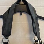 AMICI CLOTH BAG BOHO DESIGN BEGAN LEATHER STRAPS AND TIE STRING ON SIDES Blue Photo 5