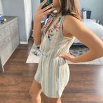 Blu Pepper Floral embroidered Romper Photo 7