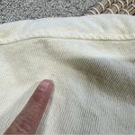 We Wore What  Corduroy Snap Button Down Shirt Shacket Oversized in Ivory M/L Photo 13