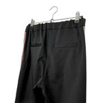 Maje Love Graphic Track Pants Women’s Size M Black Striped Joggers Casual Photo 8