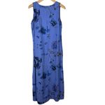 Vintage Y2K Excitation Womens Size Large Blue Floral Zipper Back Tank Dress Boho Photo 4