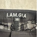 I am gia I.AM.GIA Yves Pants Women's XS Black Lace Pockets Sheer Ankle Length Stretch Photo 5