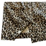 J.Crew Women's Brown Black Leopard Print Straight Pencil Skirt Size 4 Back Zip Photo 3
