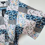 GiGio Blue and Pink Patchwork Boho Short Romper NWT Size Small GiGio Boho Romper Photo 4