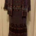 Bohemian Maxi Dress with Jacket Brown Photo 0