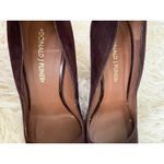Donald J Pliner Heels Pumps Brown Suede Leather Trim High Heel Shoes‎ 6.5 Photo 7
