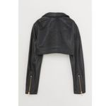 Moschino h&m leather jacket size medium 6 biker Photo 3