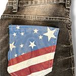 American Flag Patriotic Bootcut Jeans Women Sz M (27X30) W/ Stretch Black Photo 2