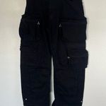 ZARA NWOT Baggy Oversized Black Cargo Multipocket Jeans sz 32 Photo 0