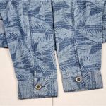 DG2 Diane Gilman SoftCell Denim Lightweight Jacket Shacket Blouse Shirt Leaf 1X Blue Photo 11