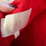 Anthropologie - Bright red aijek strapless jumpsuit Photo 2