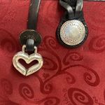 Brighton Mevelyn Red Canvas Tote with Leather Trim B30 Photo 2