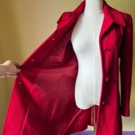 Marvin Richards New York Red Wool Cashmere Blend Long Coat Women's 6P Photo 3