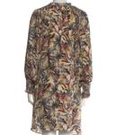 Chufy Red and Pink Mock Neck Bishop Sleeve Dress size M Size M Photo 1