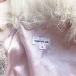 Vintage 80s Rabbit Fur Fox Tail Short Jacket Coat Made in Hong Kong Size Medium Gray Photo 8