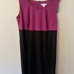 Dress Barn Vintage 2 Piece Dress & Jacket Set - Size 14W - Pink And Black Photo 5