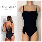 Seafolly New.  DD-cup black swimsuit. Retails $168 US size 4/DD Photo 6