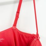 Aerie  Womens Bandeau Beach Swim One Piece Swimsuit Cutout Tie Waist Size M Photo 4