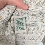 st. john's bay Vintage Womens M Beige Marled Cable Knit Thick Sweater Fisherman Photo 9