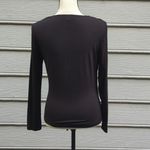 Tweeds Front Tie Faux Wrap Long Sleeve Top Photo 5