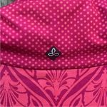 prAna Stretch Zip Neckline Multi Pattern Ruched Long Sleeve Dress Size Medium Photo 7